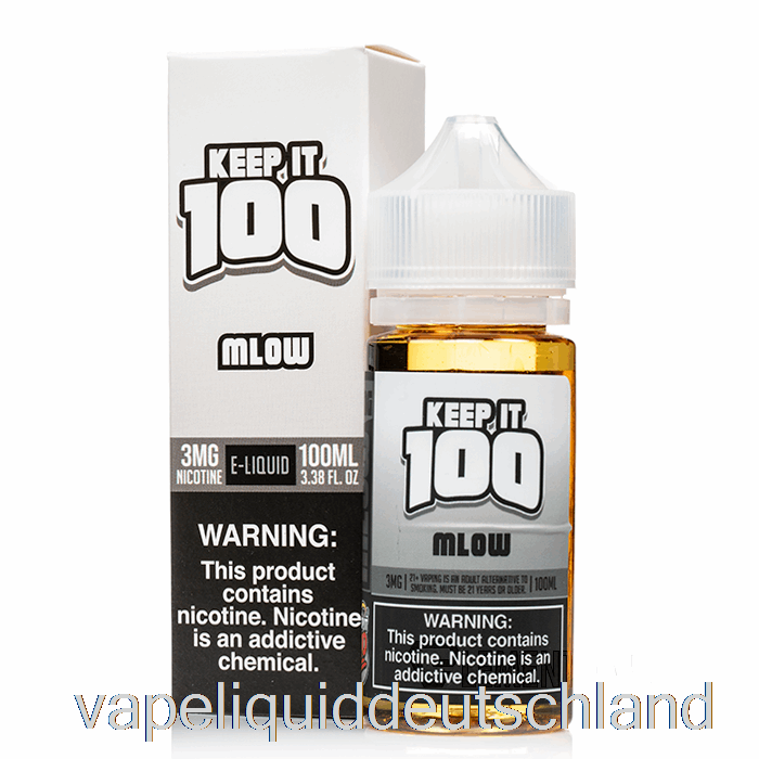 Mlow - Keep It 100 E-Liquid - 100 Ml 3 Mg Vape Deutschland